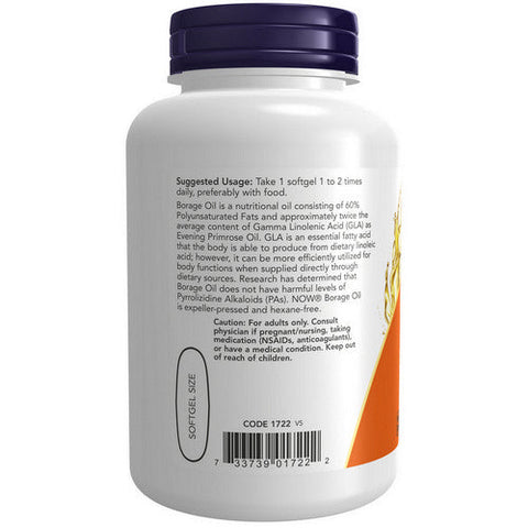 Now Foods, Borage Oil, 1000 mg, 120 Sgels Now Foods