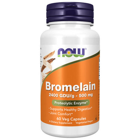 Now Foods, Bromelain, 2400GDU/500 mg, 60 Veg Caps Now Foods