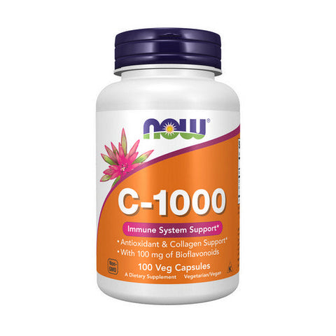 Now Foods, VitaminC-1000, With 100 mg of Bioflavonoids, 100 Caps Now Foods