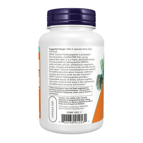 Now Foods, Calcium Hydroxyapatite, 120 Caps Now Foods