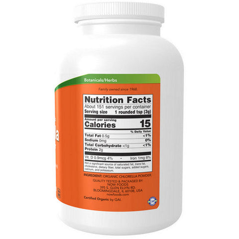 Now Foods, Chlorella Powder, 1 Lb Now Foods