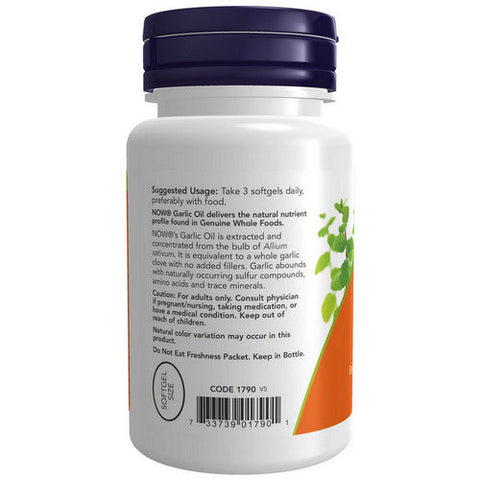 Now Foods, Garlic Oil, 1500 Mg, 100 Softgels Now Foods