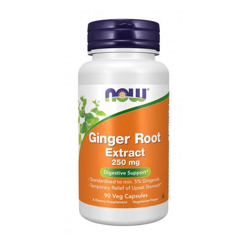 Now Foods, Ginger Root Extract, 250 Mg, 90 Veg Caps Now Foods