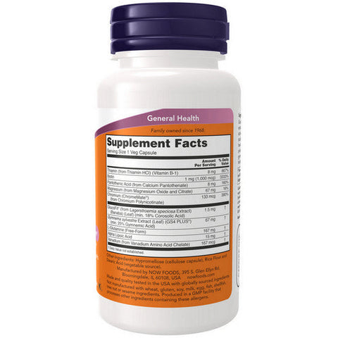 Now Foods, Glucose Metabolism Support, 90 Caps Now Foods