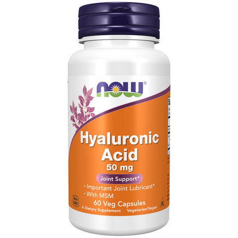 Now Foods, Hyaluronic Acid with MSM, 50 mg, 60 Veg Caps Now Foods