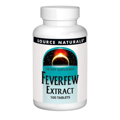Source Naturals, Feverfew Extract, 100 Tabs Source Naturals