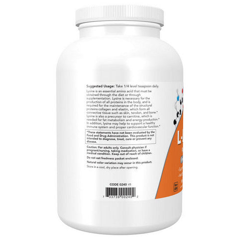 Now Foods, L-Lysine Powder, POWDER, 1 Lb Now Foods