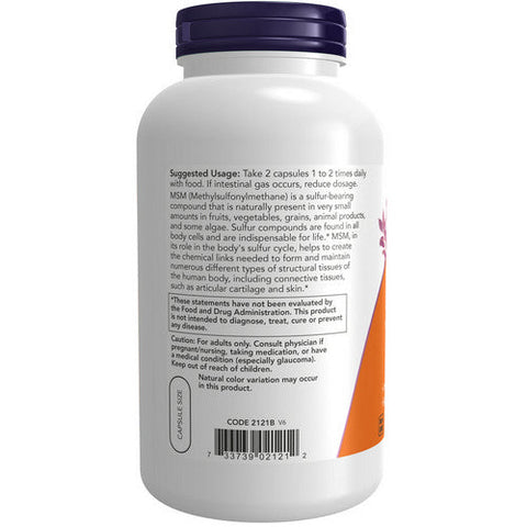 Now Foods, M.S.M, 1000 mg, 240 Caps Now Foods