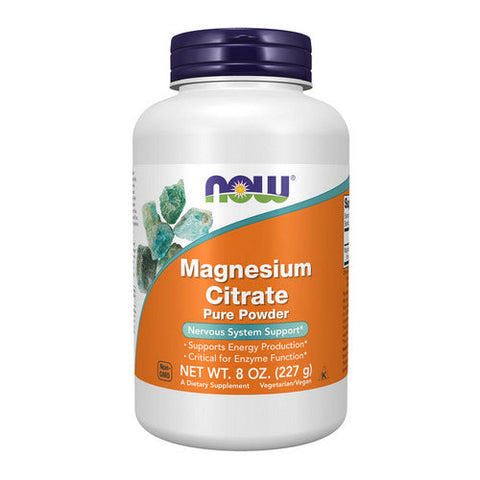 Now Foods, Magnesium Citrate Pure Powder, POWDER, 8 Oz Now Foods
