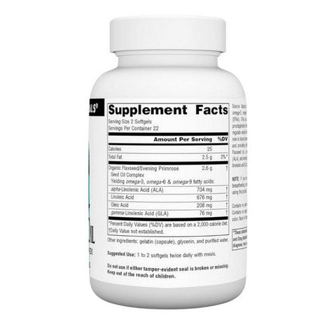 Source Naturals, Flaxseed-Primrose Oil, 1300 mg, 45 Softgels Source Naturals