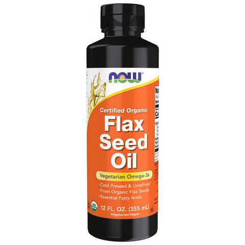 Now Foods, Organic Flax Seed Oil, 12 OZ Now Foods