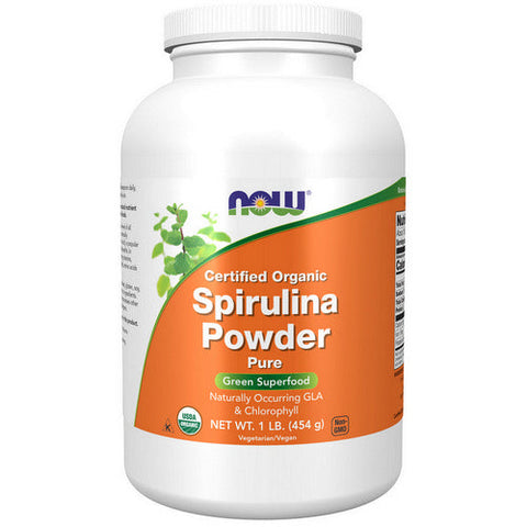 Now Foods, Organic Spirulina Powder, 1 lb Now Foods
