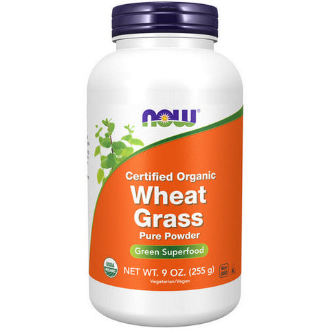 Now Foods, Organic Wheat Grass Powder, POWDER, 9 Oz Now Foods
