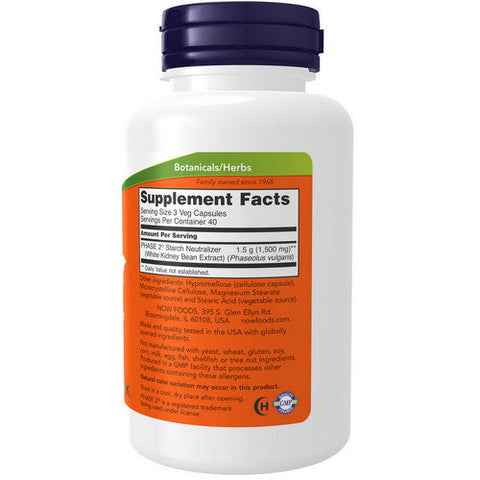 Now Foods, Phase 2 Starch Blocker, 500 mg, 120 Vcaps Now Foods