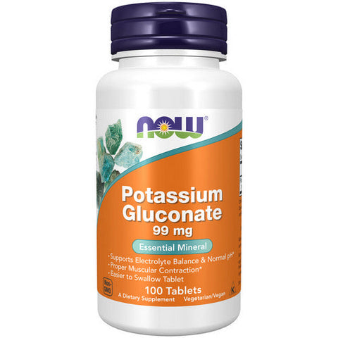 Now Foods, Potassium Gluconate, 99 mg, 100 Tabs Now Foods