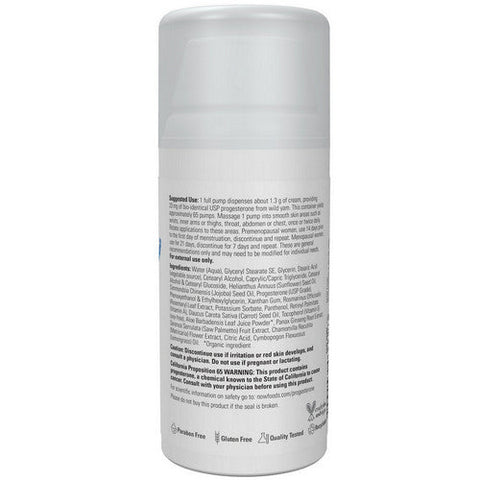 Now Foods, Natural Progesterone Liposomal Skin Cream, 3 OZ Now Foods