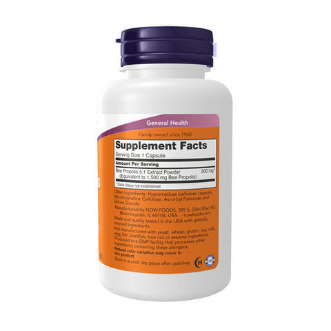 Now Foods, Propolis, 1500 mg, 100 Caps Now Foods