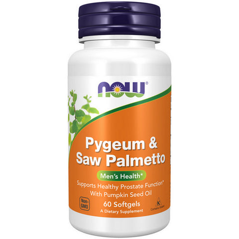 Now Foods, Pygeum & Saw Palmetto Extract, 25 mg/80 mg, 60 Sgels Now Foods