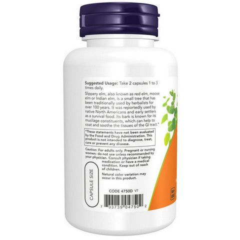 Now Foods, Slippery Elm, 400 mg, 100 Caps Now Foods