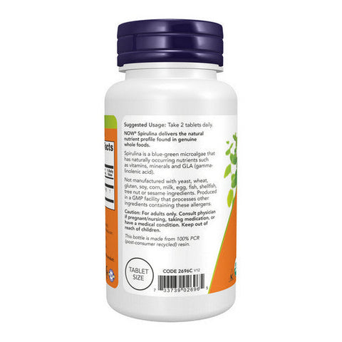 Now Foods, Spirulina, 500 mg, 100 Tabs Now Foods