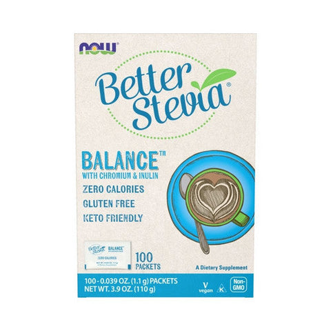 Now Foods, BetterStevia Balance, Chromium & Inulin 100 Pkts Now Foods