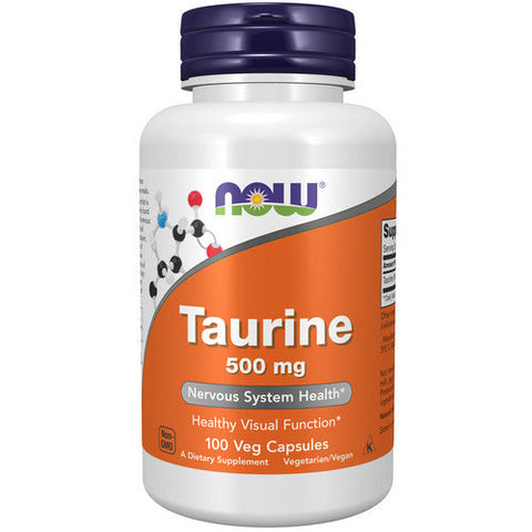 Now Foods, Taurine, 500 mg, 100 Caps Now Foods