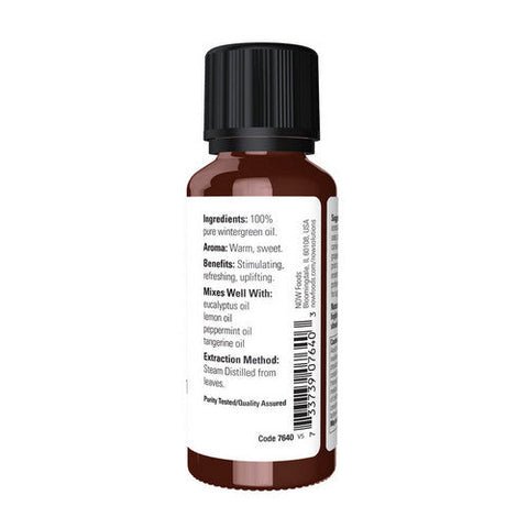 Now Foods, Wintergreen Oil, 1 Oz Now Foods