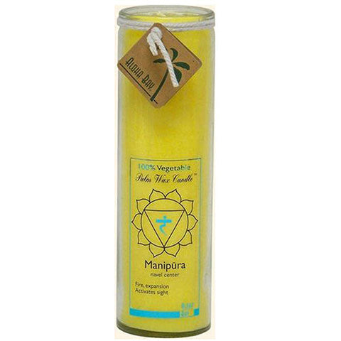 Aloha Bay, Candle Chakra Jar, Unscented Yellow,17 OZ Aloha Bay