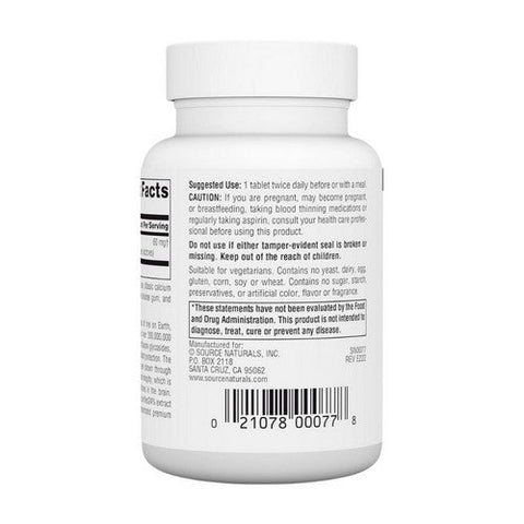 Source Naturals, Ginkgo-24 Biloba Extract, 60 MG, 120 Tabs Source Naturals