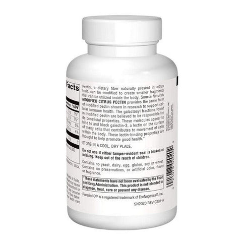 Source Naturals, Modified Citrus Pectin, 750 mg, 120 caps Source Naturals