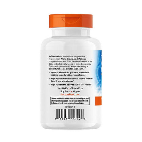 Doctors Best, Alpha Lipoic Acid, 150 Mg, 120 Veg Caps Doctors Best