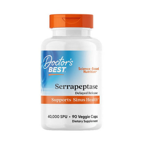 Doctors Best, Serrapeptase, 40,000 SPU, 90 Veggie Caps Doctors Best