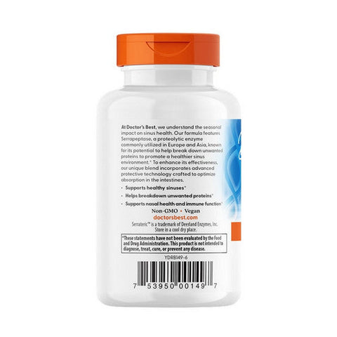Doctors Best, Serrapeptase, 40,000 SPU, 90 Veggie Caps Doctors Best