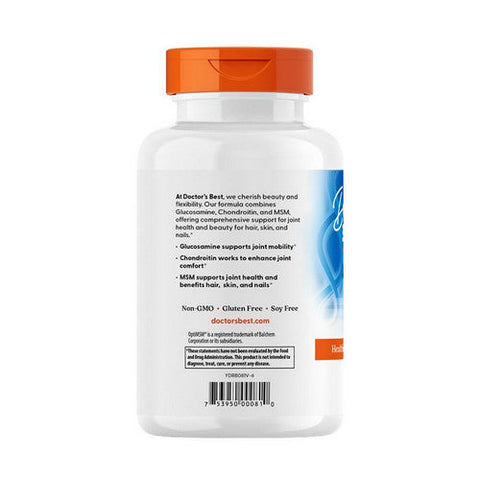 Doctors Best, Glucosamine Chondroitin MSM with OptiMSM, 240 Veggie Caps Doctors Best