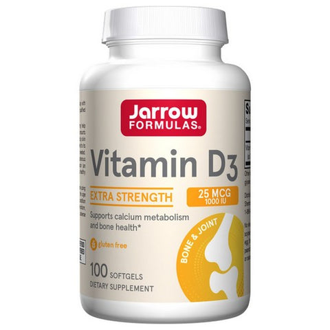 Jarrow Formulas, Vitamin D3, 1000 IU, 100 Sftgels Jarrow Formulas