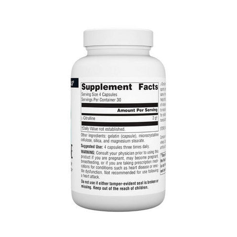 Source Naturals, L-Citrulline, 500 mg, 120 Caps Source Naturals