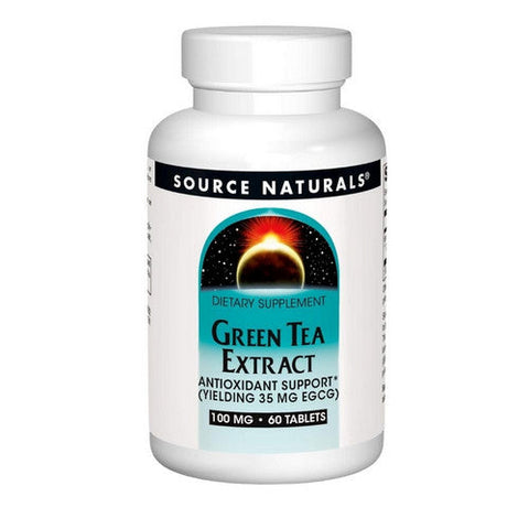 Source Naturals, Green Tea, 100 MG, Extract 60 Tabs Source Naturals