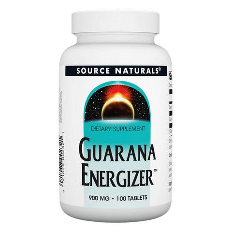 Source Naturals, Guarana Energizer, 900 MG, 100 Tabs Source Naturals