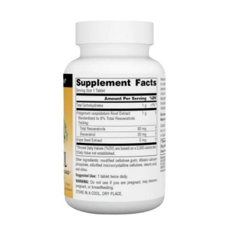 Source Naturals, Resveratrol, 80 mg, 60 Tabs Source Naturals
