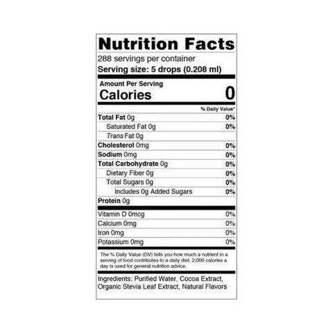 Sweetleaf Stevia, Sweet Drops Sweetener Chocolate, 2 Oz Sweetleaf Stevia