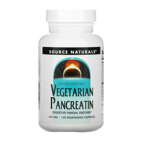 Source Naturals, Vegetarian Pancreatin, 475 mg, 120 Caps Source Naturals