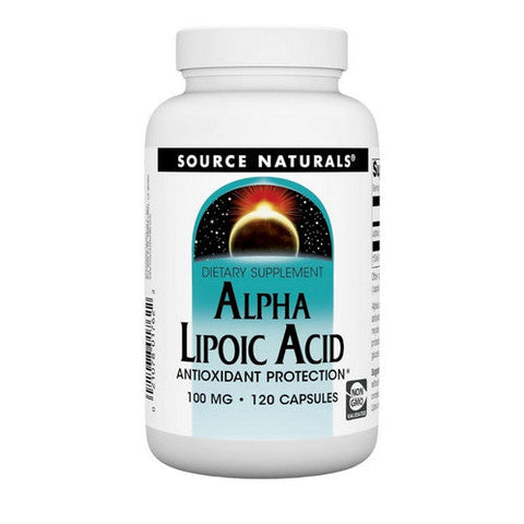 Source Naturals, Alpha Lipoic Acid, 100 mg, 120 Capsules Source Naturals