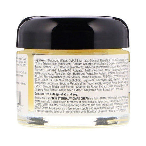 Source Naturals, Skin Eternal Dmae Cream, 2 Oz Jar Source Naturals