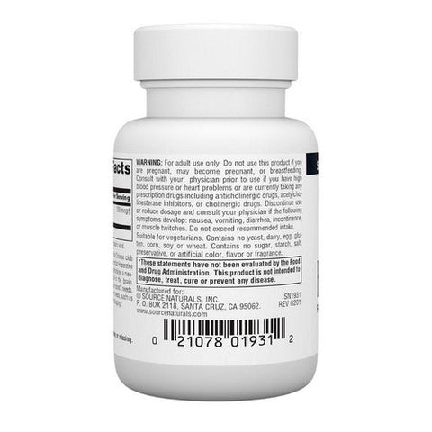 Source Naturals, Huperzine A, 200 Mcg, 120 Tabs Source Naturals