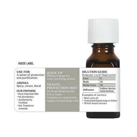 Aura Cacia, Pure Aromatherapy Medieval Mix Rosemary And Thyme, 0.5 Oz Aura Cacia
