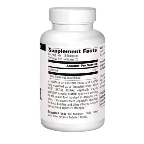 Source Naturals, L-Leucine, Powder 100 gm 3.53 Oz Source Naturals