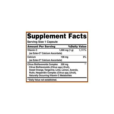 American Health, Ester-c With Citrus Bioflavonoids, 1000 mg, 90 Caps American Health