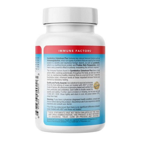 Symbiotics, Colostrum Plus, 60 Caps Symbiotics