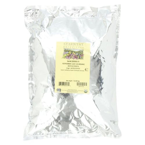 Starwest Botanicals, Organic Peppermint Leaf C/s, 1 Lb Starwest Botanicals