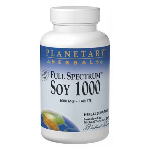 Planetary Herbals, Soy Genistein Isoflavone, 1000 MG, 60 Tabs Planetary Herbals